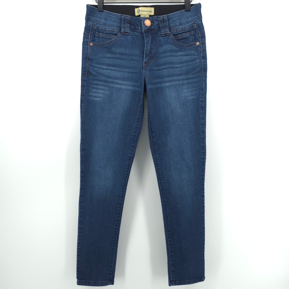 Democracy Ab Technology Skinny Womens Jeans‎ 4 Blue Denim Stretch BN1873BBL8